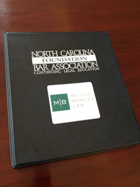North Carolina Foundation Bar Association Legal Education Book